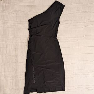 Black One-Shoulder Dress